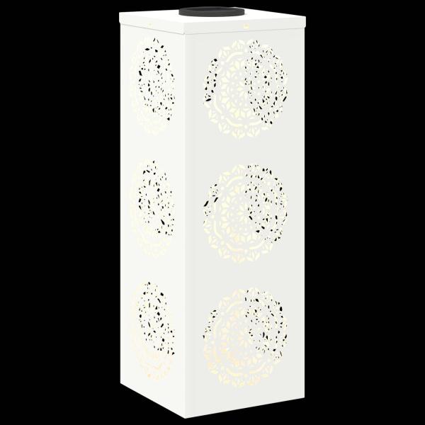 Solar LED Weg Licht 2 pcs Weiß Kalt gewalzter Stahl