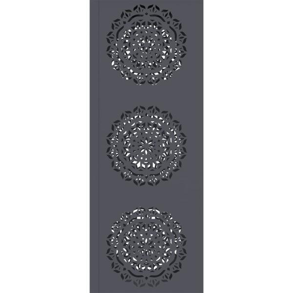 Solar LED Weg Licht 2 pcs Anthrazit Kalt gewalzter Stahl