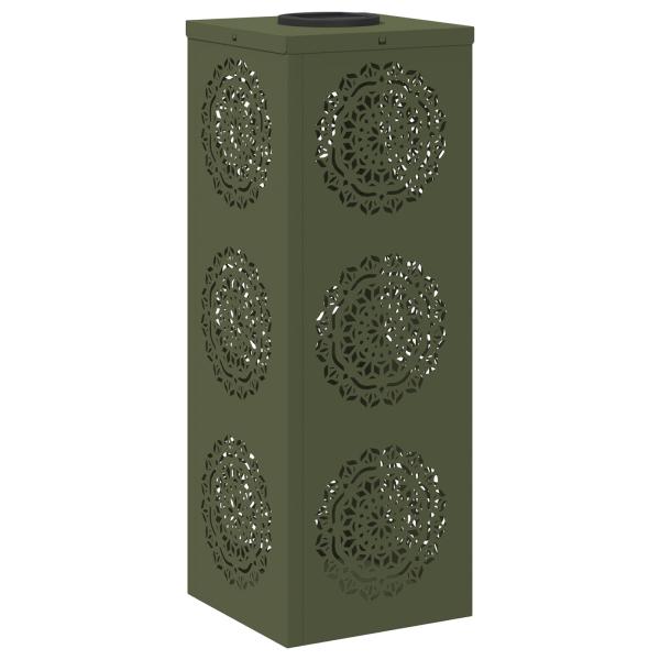 Solar LED Weg Licht 2 pcs Olive Grün Kalt gewalzter Stahl