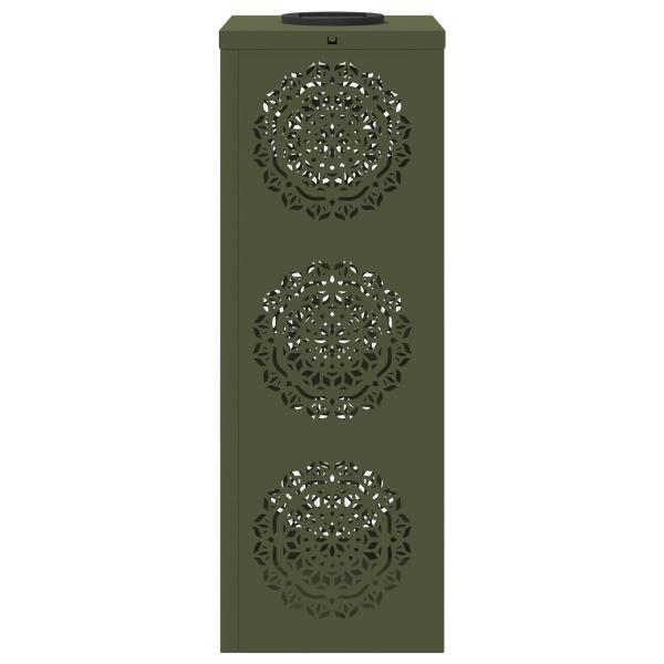 Solar LED Weg Licht 2 pcs Olive Grün Kalt gewalzter Stahl