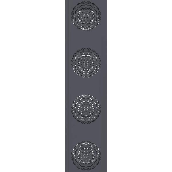 Solar LED Weg Licht 2 pcs Anthrazit Kalt gewalzter Stahl