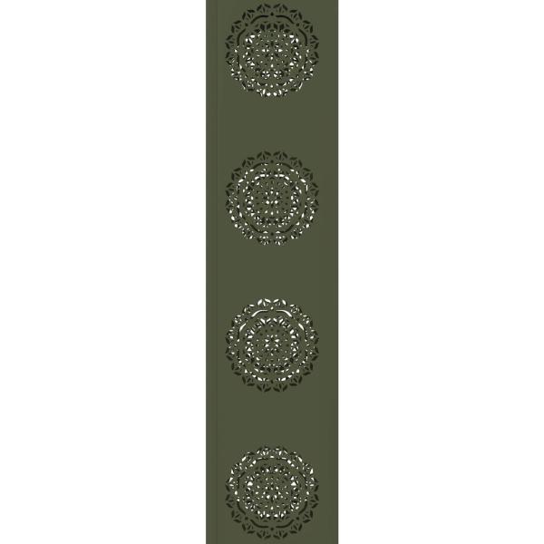 Solar LED Weg Licht 2 pcs Olive Grün Kalt gewalzter Stahl