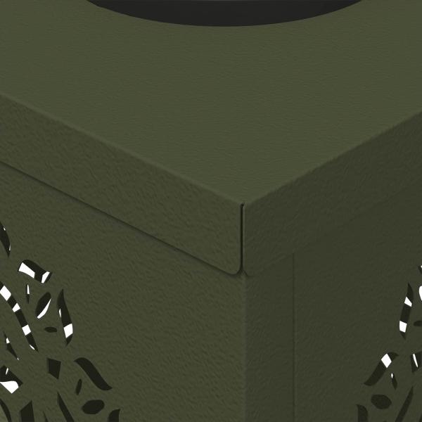 Solar LED Weg Licht 2 pcs Olive Grün Kalt gewalzter Stahl