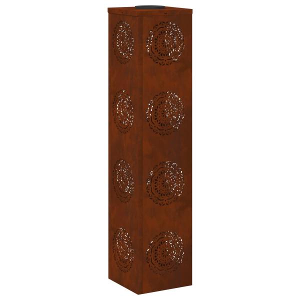 Solar LED Weg Licht 2 pcs Cortenstahl Cortenstahl