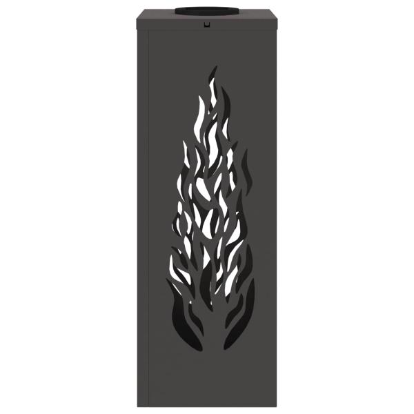 Solar LED Weg Licht 2 pcs Schwarz Kalt gewalzter Stahl