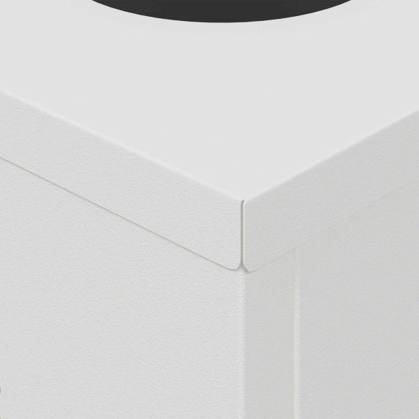 ARDEBO.de - Solar LED Weg Licht 2 pcs Weiß Kalt gewalzter Stahl