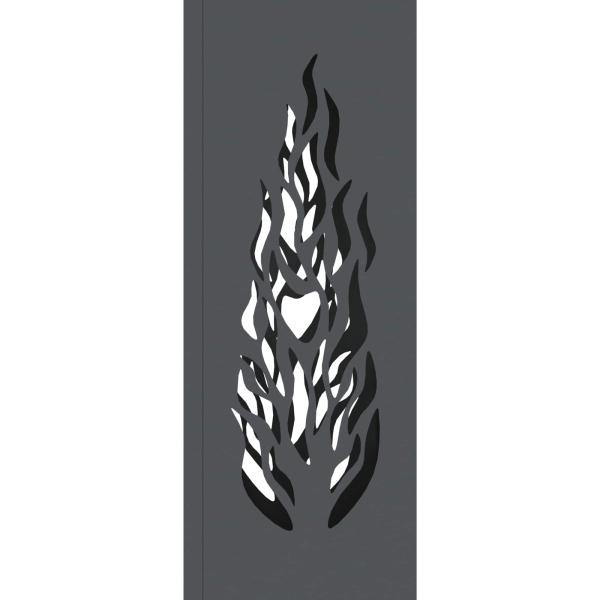 Solar LED Weg Licht 2 pcs Anthrazit Kalt gewalzter Stahl