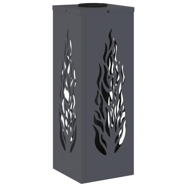 Solar LED Weg Licht 2 pcs Anthrazit Kalt gewalzter Stahl