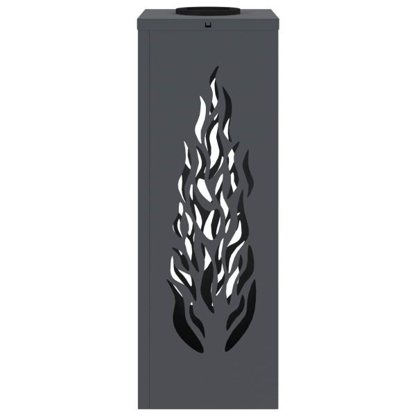 Solar LED Weg Licht 2 pcs Anthrazit Kalt gewalzter Stahl