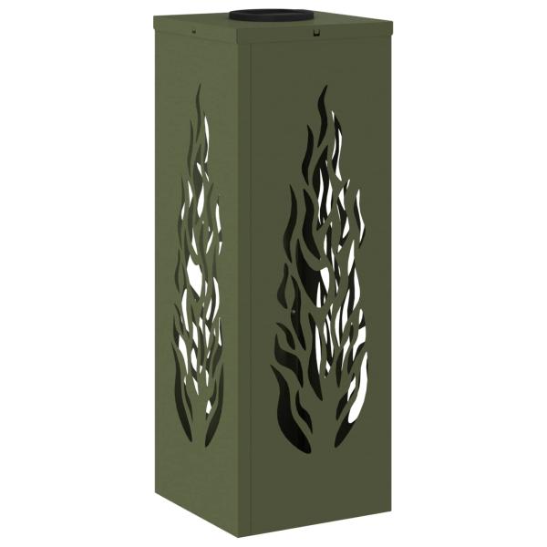 Solar LED Weg Licht 2 pcs Olive Grün Kalt gewalzter Stahl