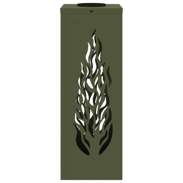 Solar LED Weg Licht 2 pcs Olive Grün Kalt gewalzter Stahl