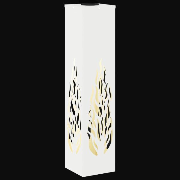 Solar LED Weg Licht 2 pcs Weiß Kalt gewalzter Stahl