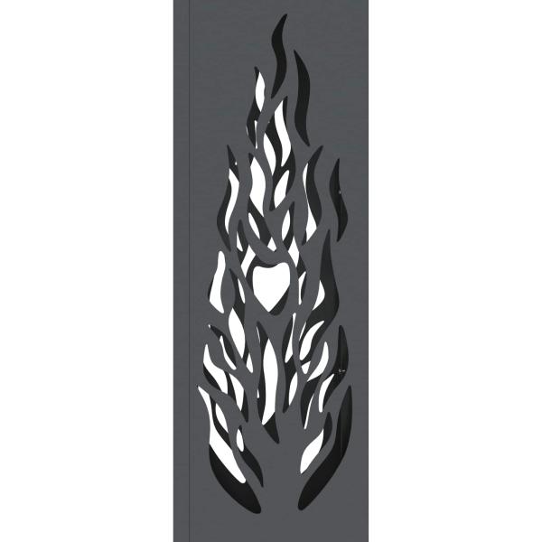 Solar LED Weg Licht 2 pcs Anthrazit Kalt gewalzter Stahl