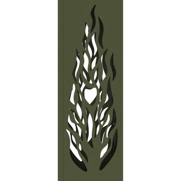 Solar LED Weg Licht 2 pcs Olive Grün Kalt gewalzter Stahl