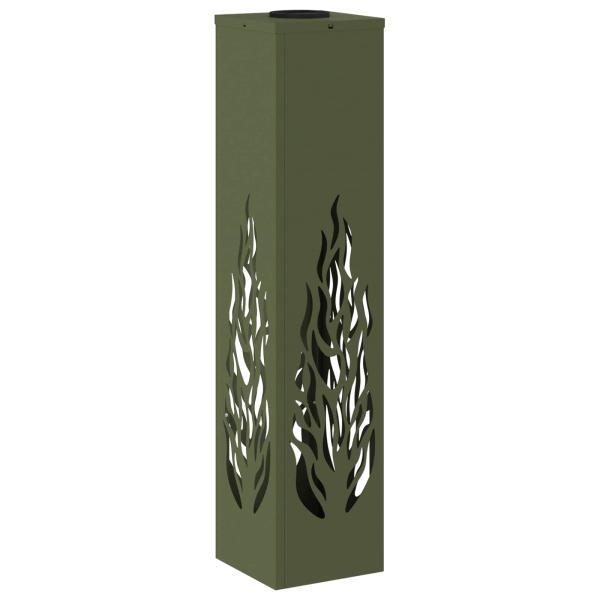 Solar LED Weg Licht 2 pcs Olive Grün Kalt gewalzter Stahl