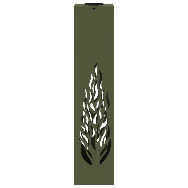 Solar LED Weg Licht 2 pcs Olive Grün Kalt gewalzter Stahl