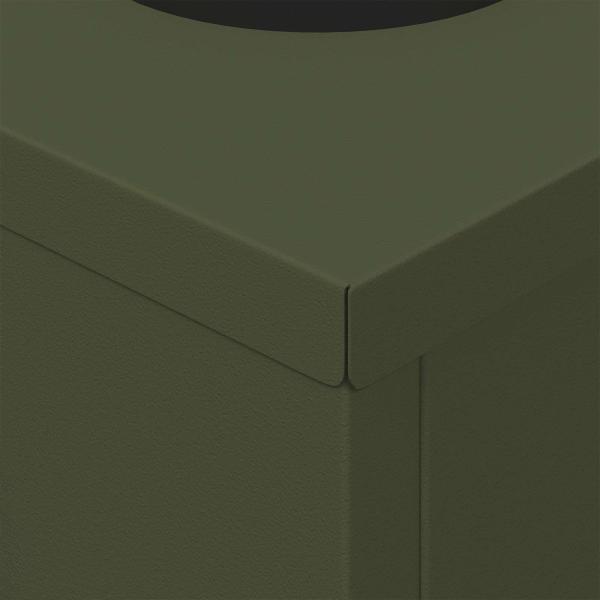 Solar LED Weg Licht 2 pcs Olive Grün Kalt gewalzter Stahl