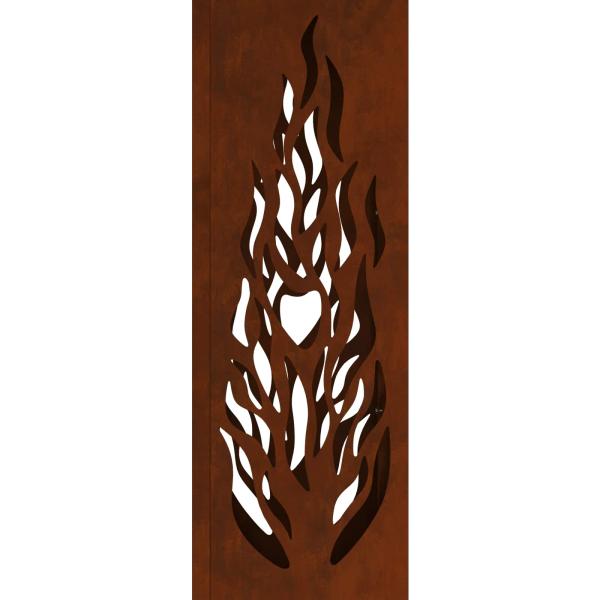 Solar LED Weg Licht 2 pcs Cortenstahl Cortenstahl