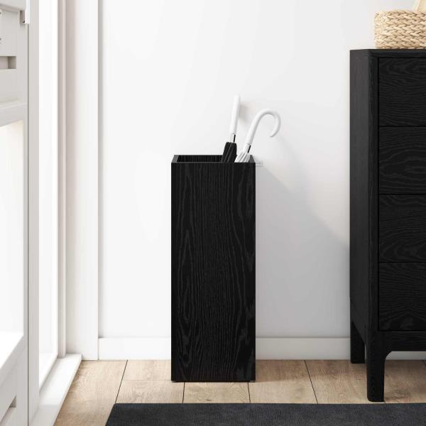 Sonnenschirmhalter Schwarz Eichen-Optik 25 x 24,5 x 64 cm