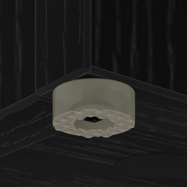 Sonnenschirmhalter Schwarz Eichen-Optik 25 x 24,5 x 64 cm