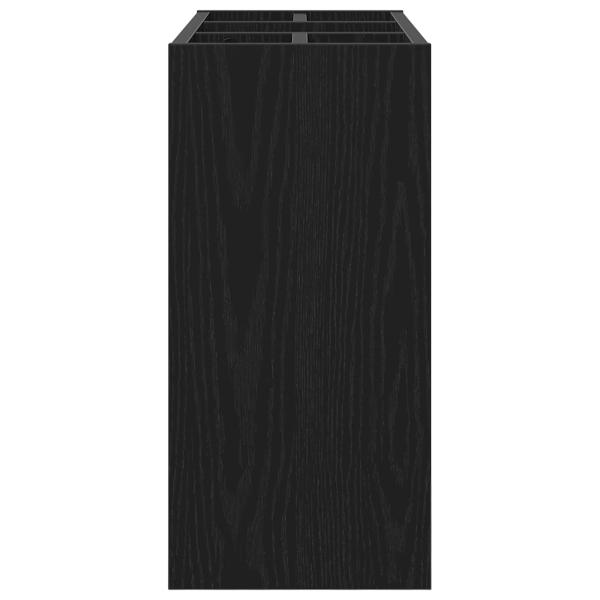 Sonnenschirmhalter Schwarz Eichen-Optik 65 x 24 x 50 cm