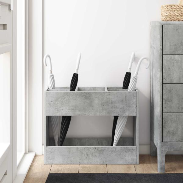 Sonnenschirmhalter Beton Grau 65 x 24 x 50 cm Holzwerkstoff