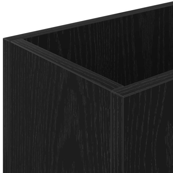 Sonnenschirmhalter Schwarz Eichen-Optik 40 x 20 x 55,5 cm