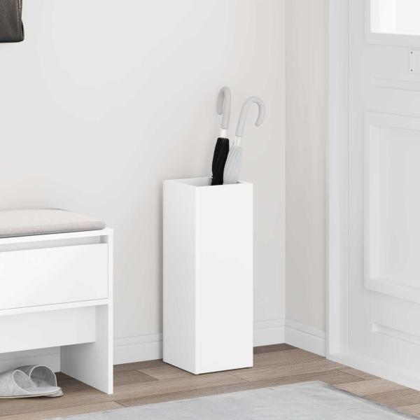 ARDEBO.de - Sonnenschirmhalter Weiß 20 x 20 x 55,5 cm Holzwerkstoff