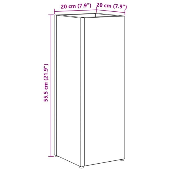 Sonnenschirmhalter Sonoma-Eiche 20 x 20 x 55,5 cm Holzwerkstoff