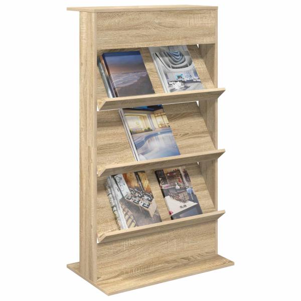 Magazinregal Sonoma-Eiche 70 x 41 x 126 cm Holzwerkstoff