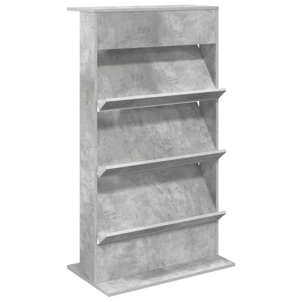 Magazinregal Beton Grau 70 x 41 x 126 cm Holzwerkstoff