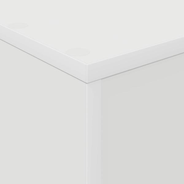 Magazinregal mit Regal Weiß 70 x 41 x 96 cm Holzwerkstoff