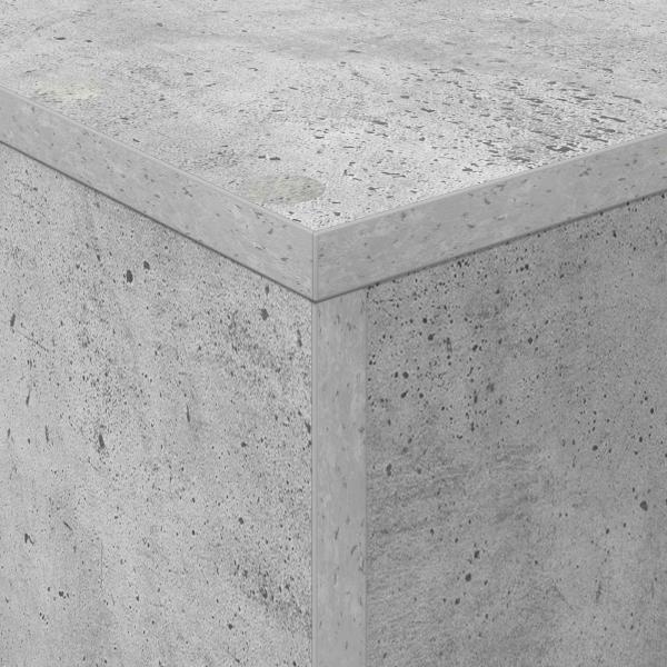 Magazinregal mit Regal Beton Grau 70 x 41 x 96 cm Holzwerkstoff