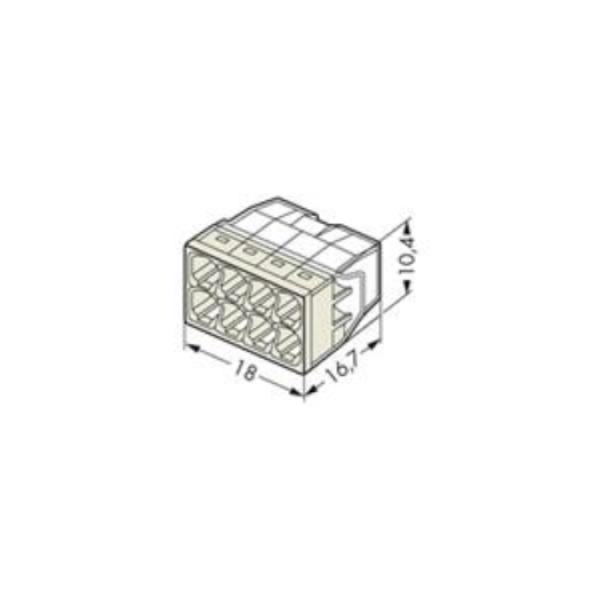 WAGO Kontakttechnik WAGO Stecklemmen 8x0,5-2,5mm²  (50 ST)