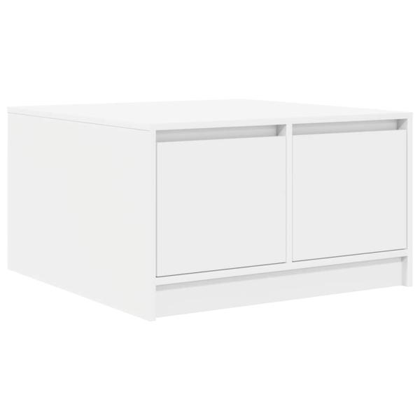 Couchtisch mit Schubladen Weiß 70,5x70x40 cm