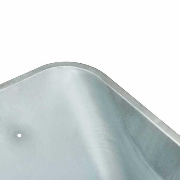 ARDEBO.de - Ersatzschaufel für Schubkarre Silber 88 x 60 x 32 cm Stahl