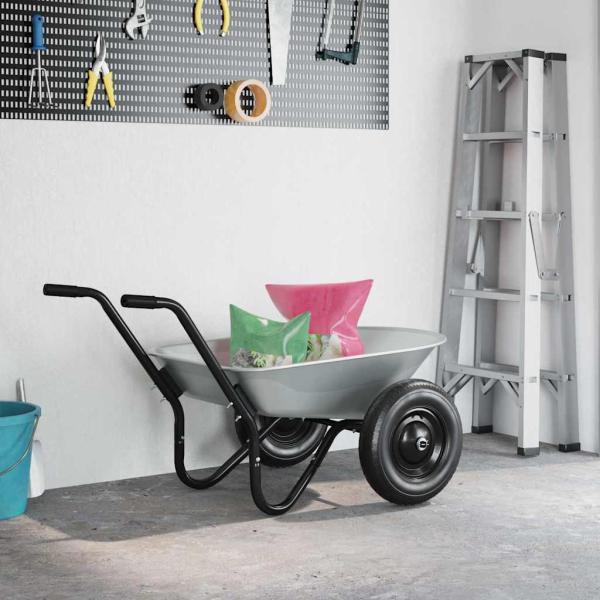 ARDEBO.de - Ersatzschaufel für Schubkarre Silber 90 x 63 x 28 cm Stahl