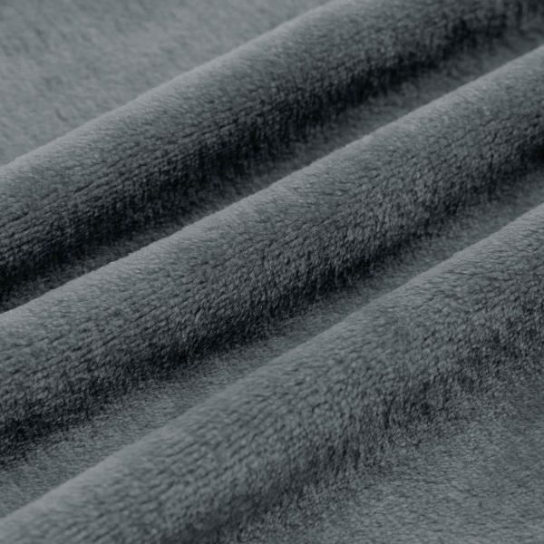 Überwurfdecke Dunkelgrau 220 x 240 cm Fleece