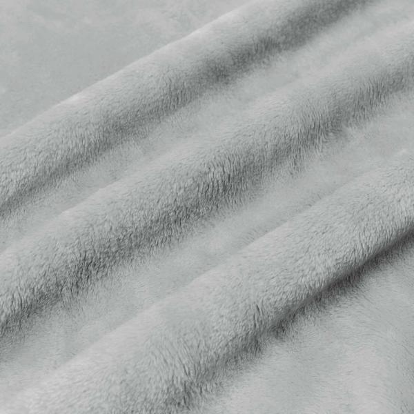 Überwurfdecke Grau 240 x 270 cm Fleece