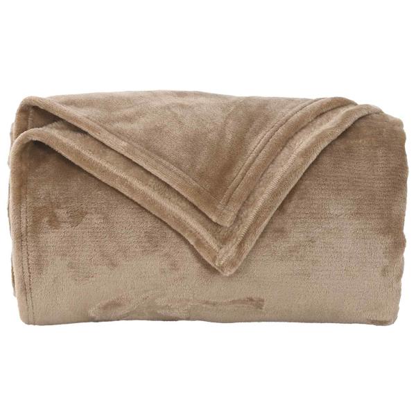 Wohndecken 6 stk. Kamel 130 x 150 cm 3.04 kg Fleece