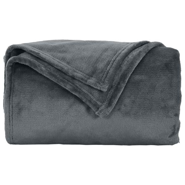 Wohndecken 6 stk. Dunkelgrau 220 x 240 cm 8.24 kg Fleece