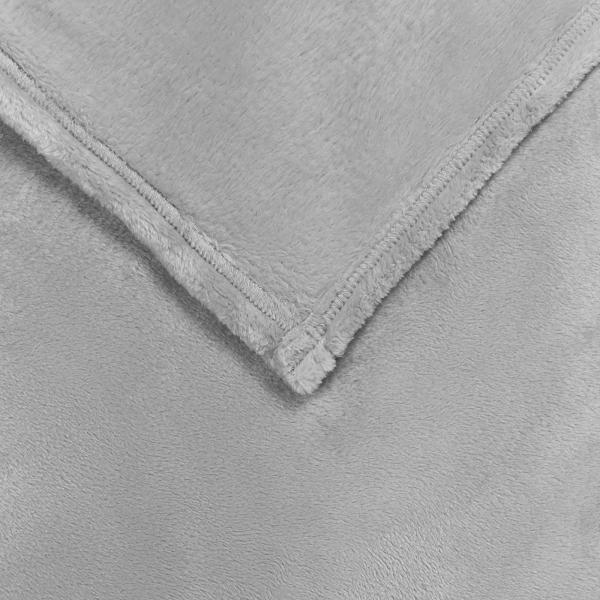 ARDEBO.de - Wohndecken 6 Stück Grau 130 x 150 cm Fleece