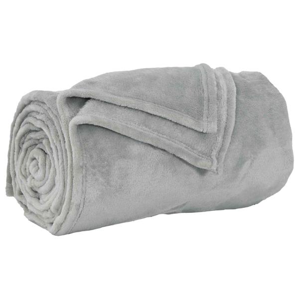 Wohndecken 6 Stk. Grau 130 x 150 cm 3.04 Fleece