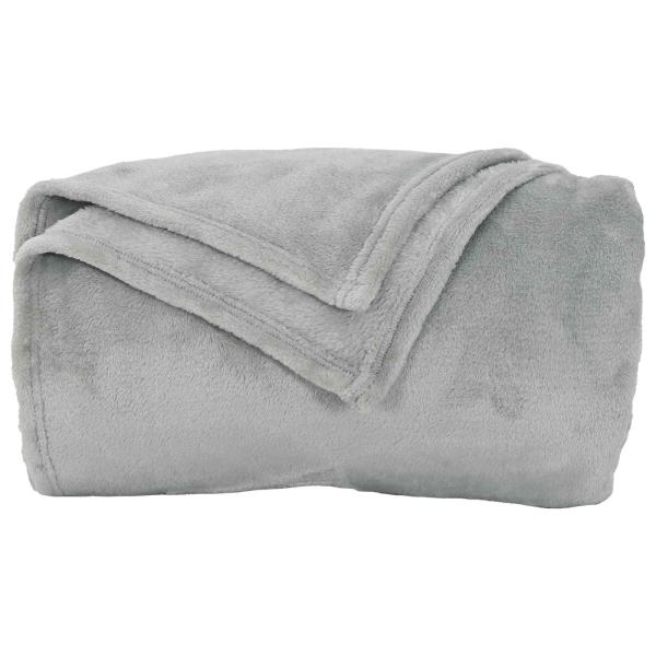 Wohndecken 6 Stk. Grau 130 x 150 cm 3.04 Fleece