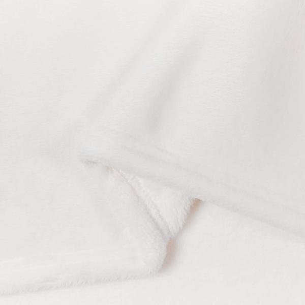 Wohndecken 6 Stück Weiß 130 x 150 cm Fleece