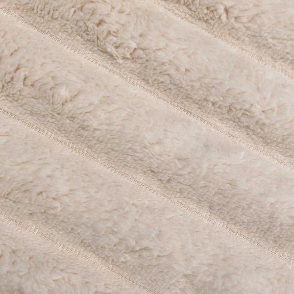 Überwurfdecke Beige 270 x 240 cm Fleece