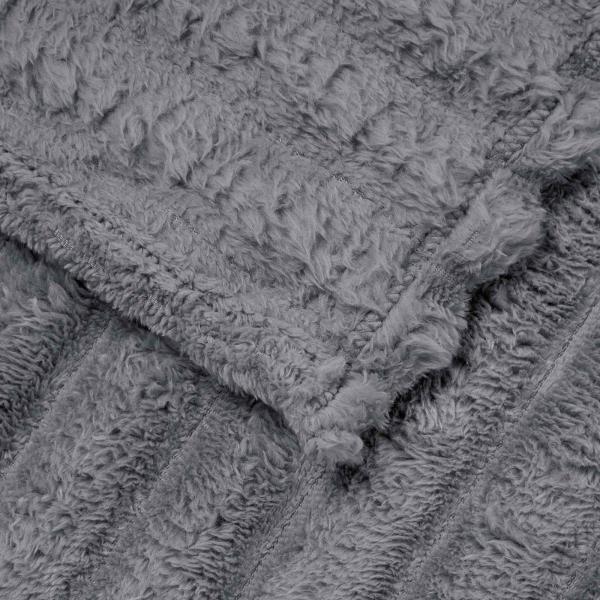 Wohndecke Dunkelgrau 270 x 240 cm 1.73 kg Fleece