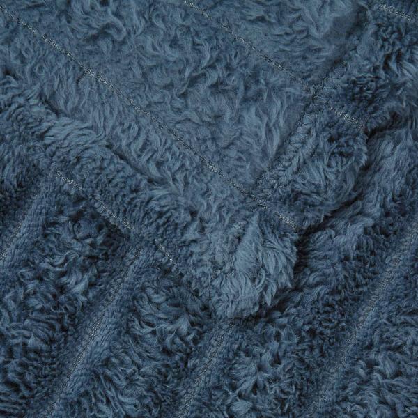Wohndecke Marineblau 240 x 220 cm 1.36 kg Fleece