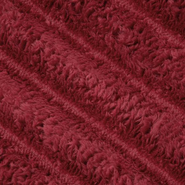 Überwurfdecke Bordeauxrot 240 x 220 cm Fleece