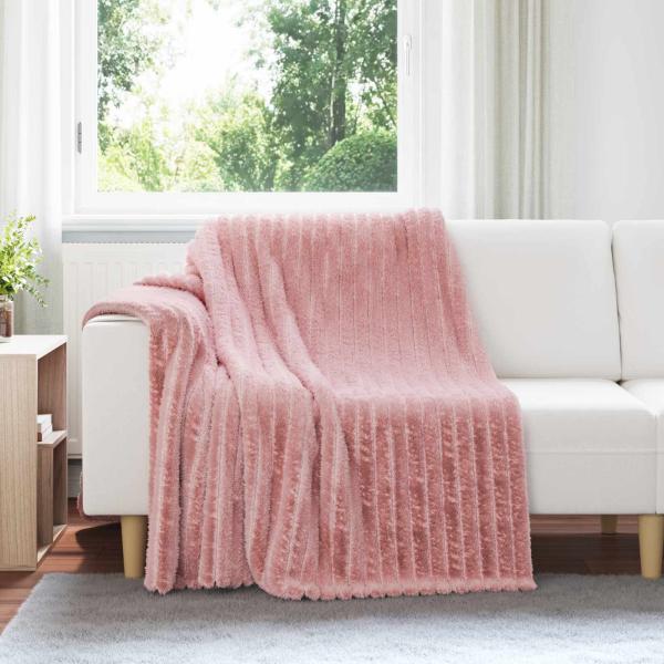 ARDEBO.de - Wohndecke Rosa 200 x 150 cm 0.8 kg Fleece